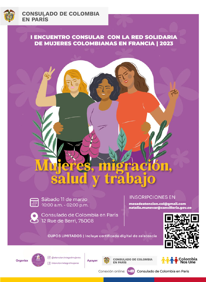 I Encuentro Consular con la Red Solidaria de Mujeres Colombianas en Francia