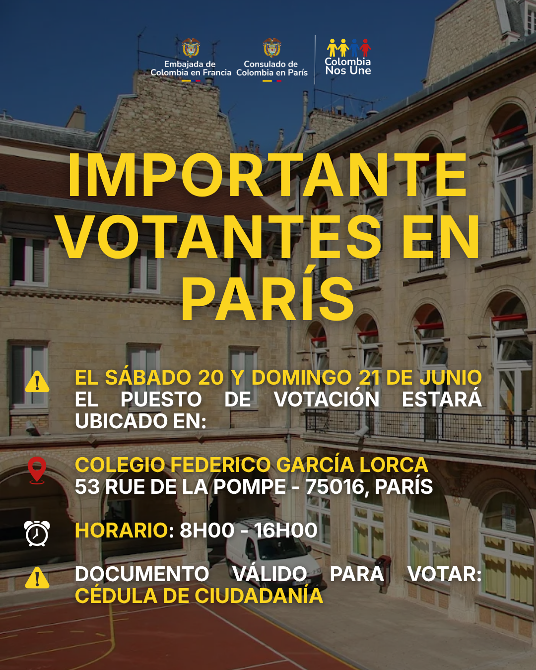 Conoce el lugar de votación para el 20 y 21 de junio