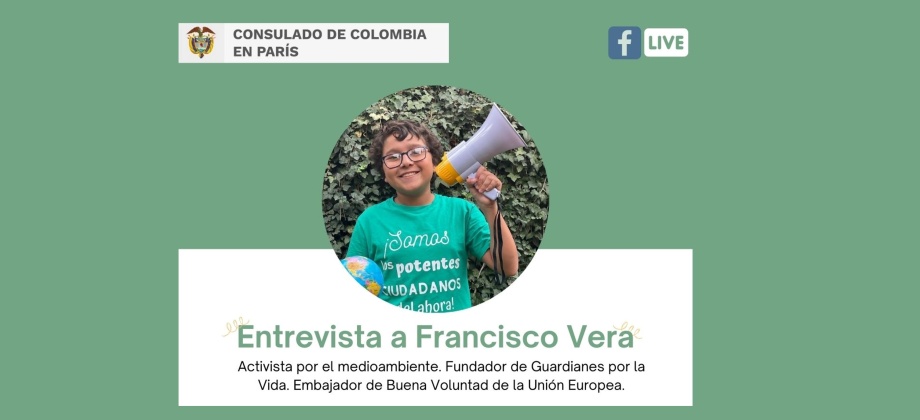 Vea la Entrevista con el colombiano Francisco Vera, fundador de Guardianes por la Vida, activista por el medioambiente