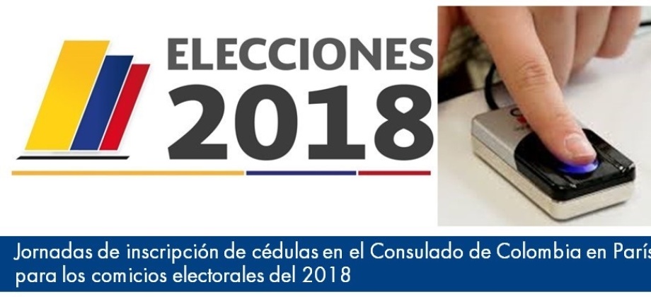 Jornadas de inscripción de cédulas en el Consulado de Colombia en París para los comicios electorales 