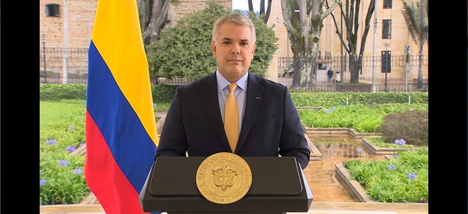 Mensaje del Presidente Duque a los colombianos en el exterior por el 20 de Julio
