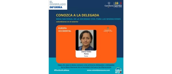 Conozca los delegados colombianos en el exterior, retornados y migrantes regulares en Colombia de la Mesa Nacional de la Sociedad Civil para las Migraciones