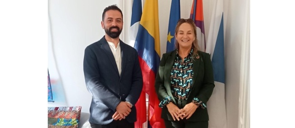 Consulado General de Colombia en París visita la Casa de las Relaciones Internacionales de Montpellier
