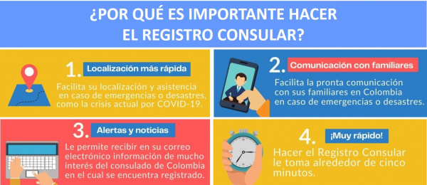 El Consulado de Colombia en París recuerda a los connacionales la importancia del registro consular